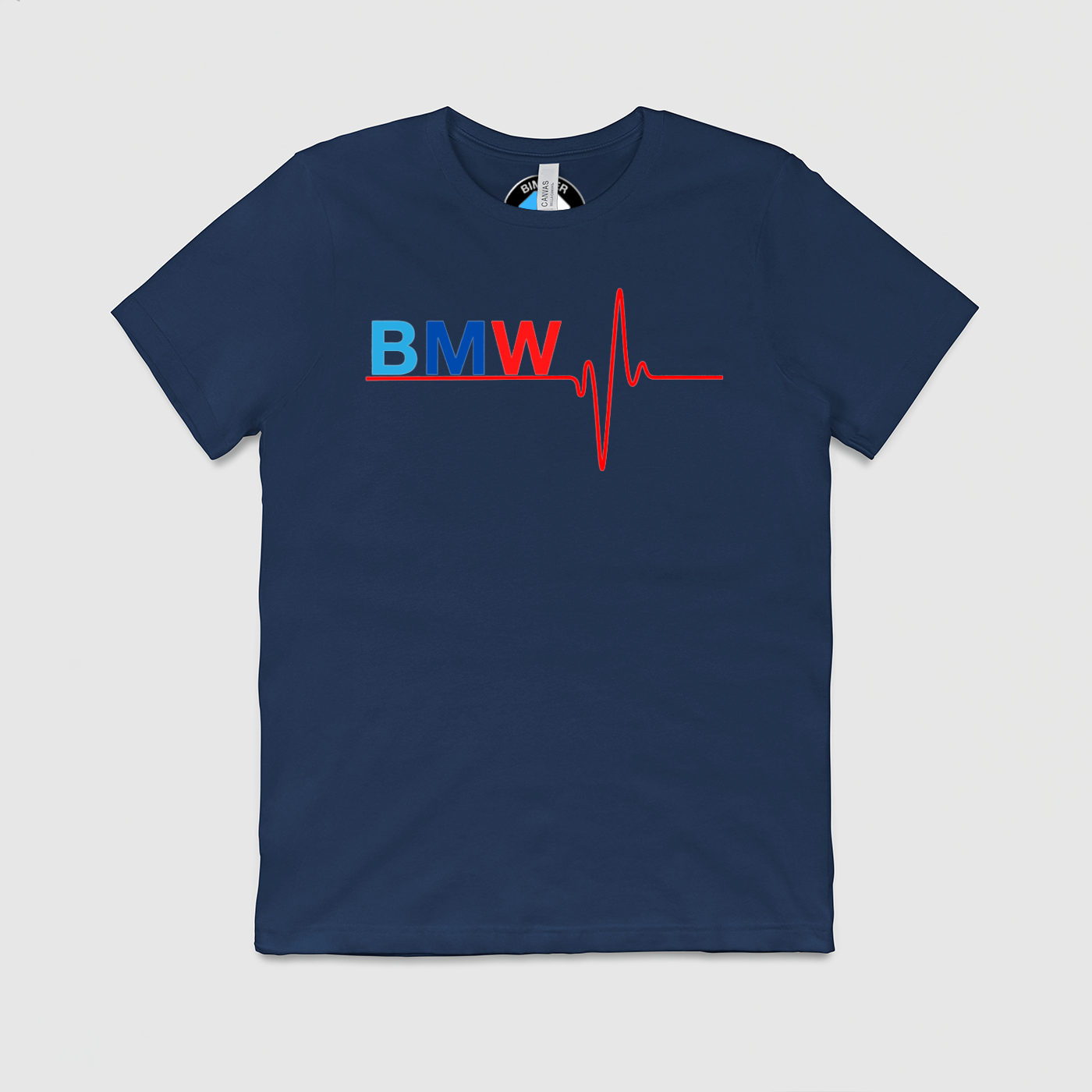 BMW M Colors Heart Beat Mens Crew Tee