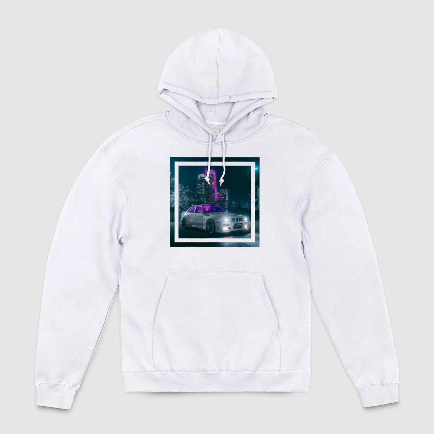 e34 City Purple Glow Unisex Pullover Hoodie