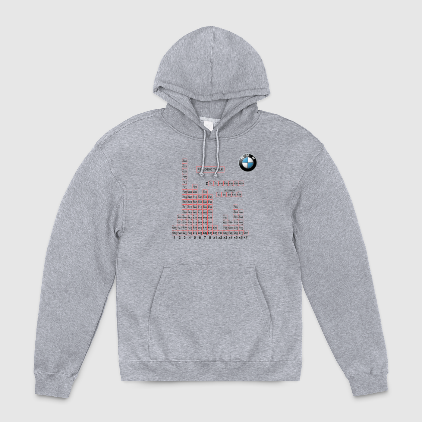 BMW Periodic Table v2 Unisex Pullover Hoodie