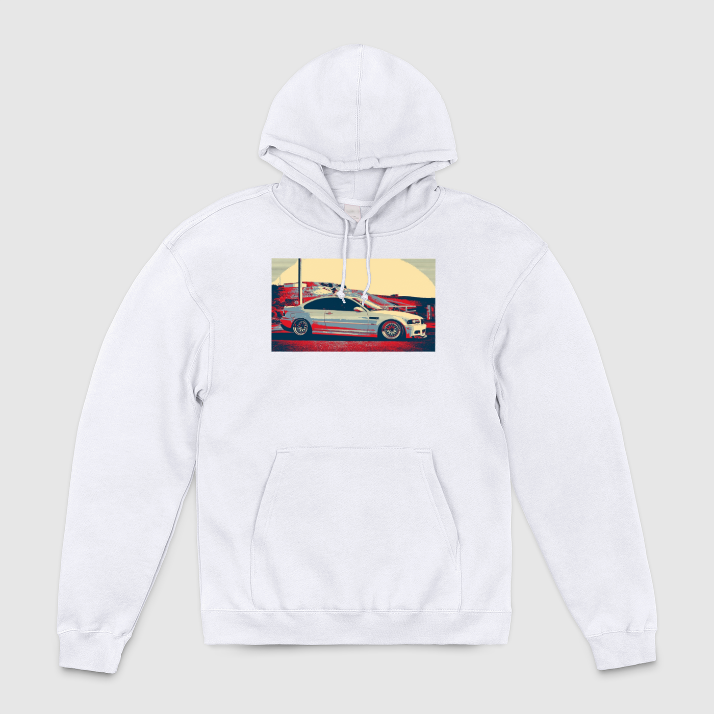 e46 Redish Side View Unisex Pullover Hoodie