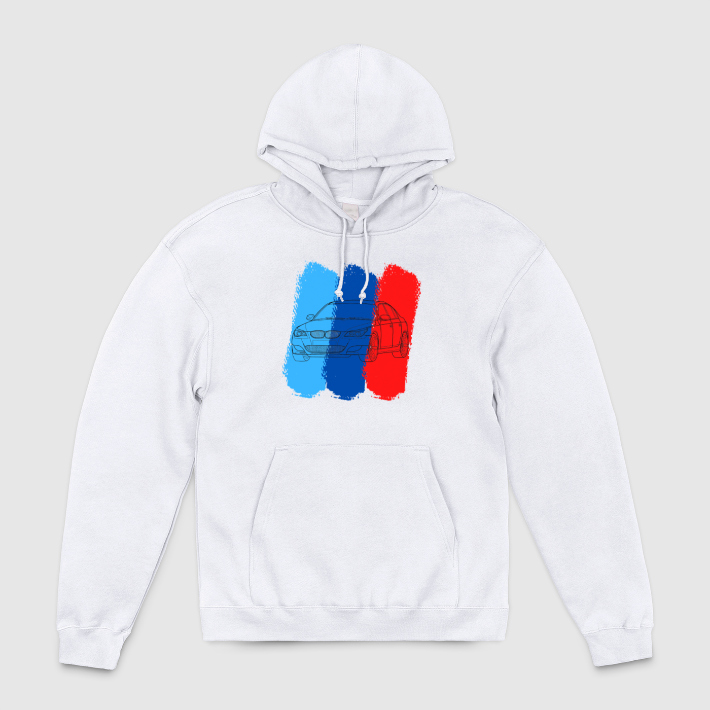 e60 Outline M Stripes Unisex Pullover Hoodie