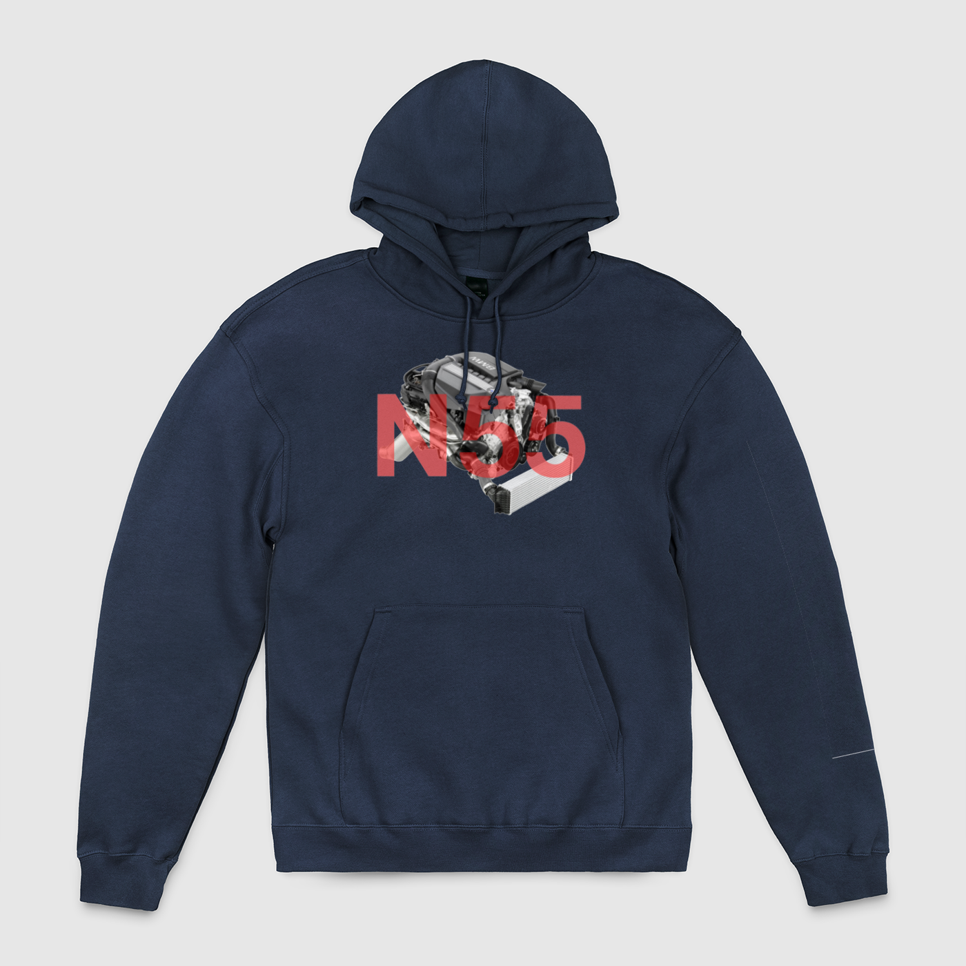 N55 with Text Unisex Pullover Hoodie