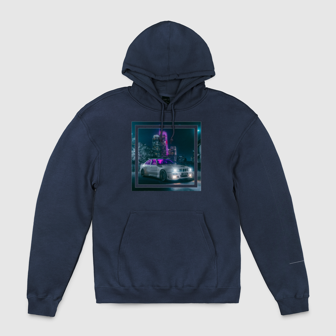 e34 City Purple Glow Unisex Pullover Hoodie