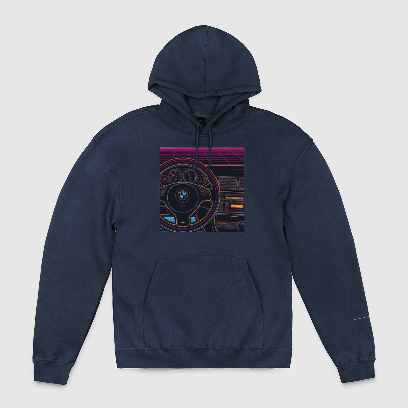 e46 Colorful Cabin Outline Unisex Pullover Hoodie