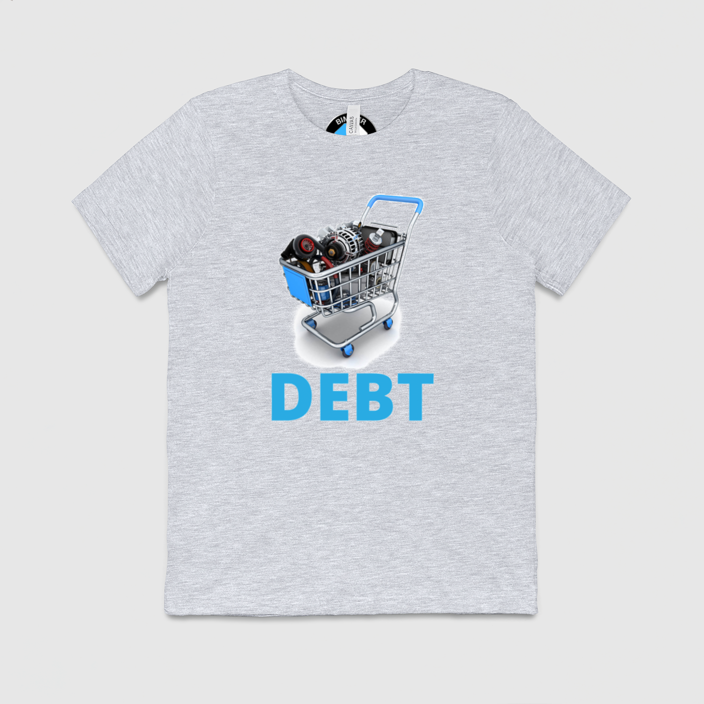 Debt Shopping Cart Mens Crew Tee