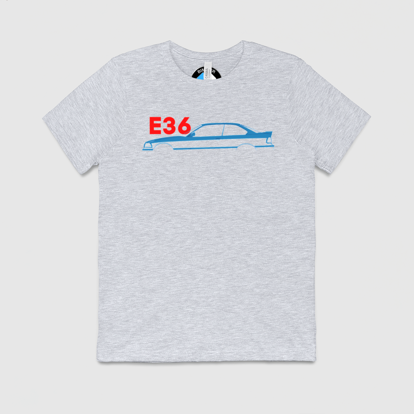 e36 Side Outline Mens Crew Tee