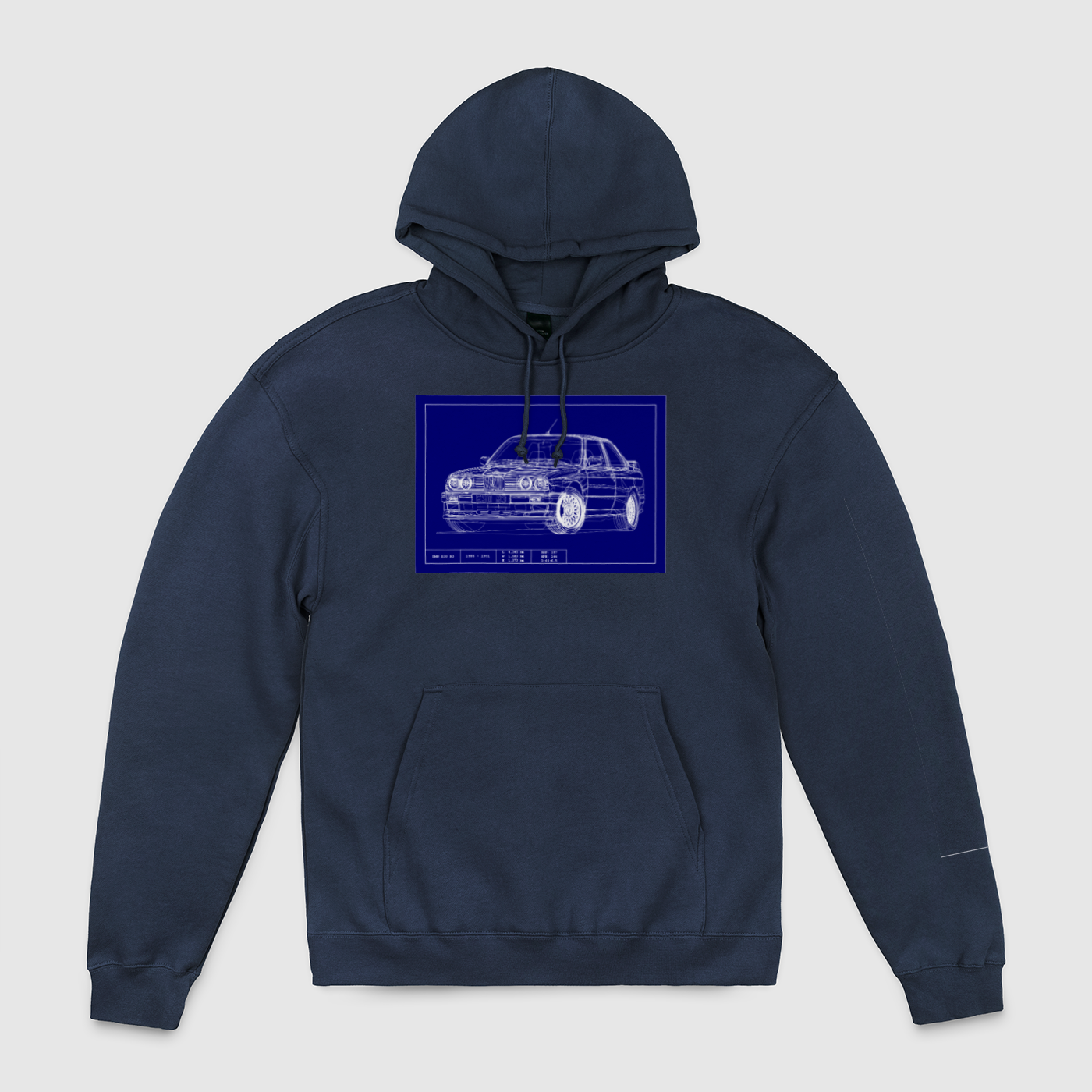 e30 M3 Blueprint Unisex Pullover Hoodie