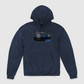 e30 Blue Splash Unisex Pullover Hoodie