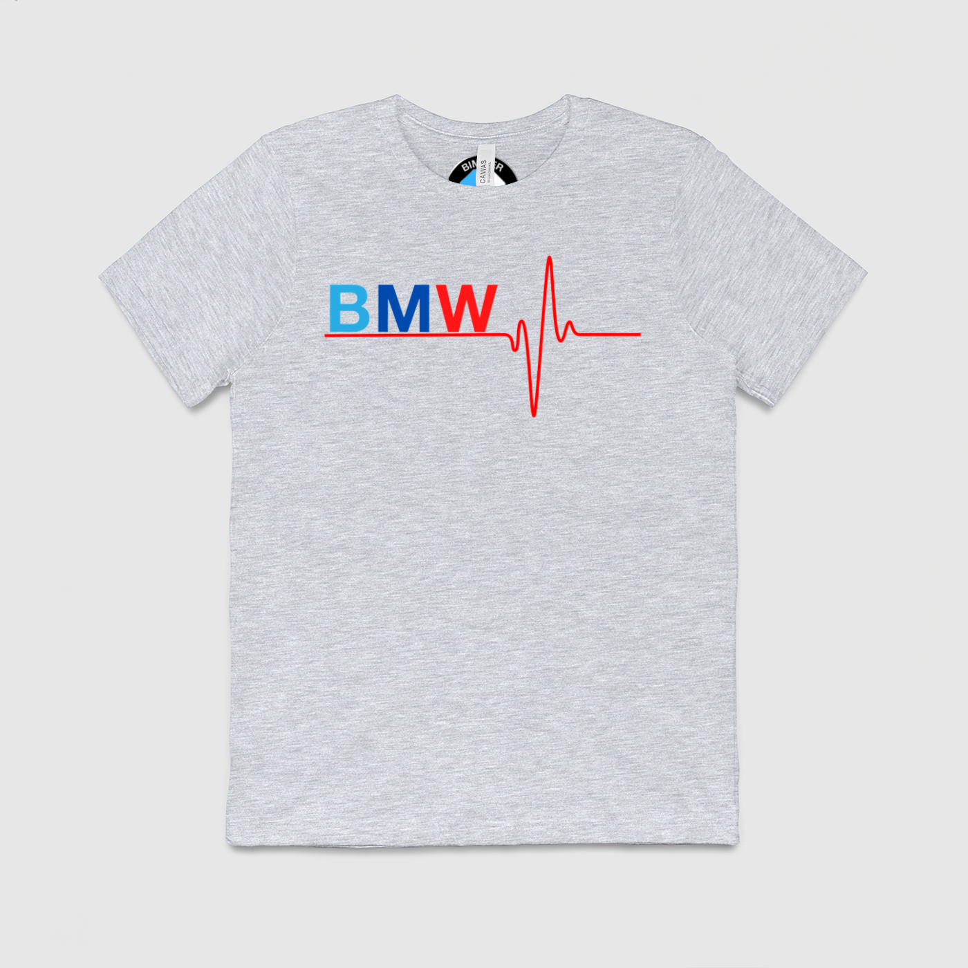BMW M Colors Heart Beat Mens Crew Tee