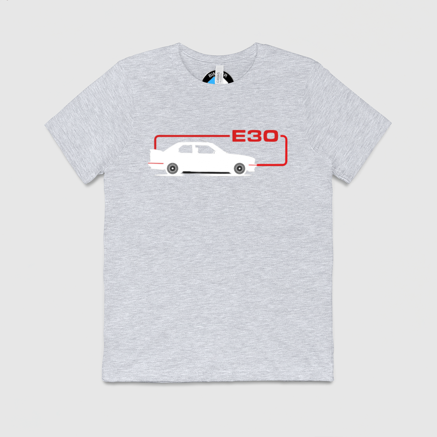 e30 Side Outline Mens Crew Tee