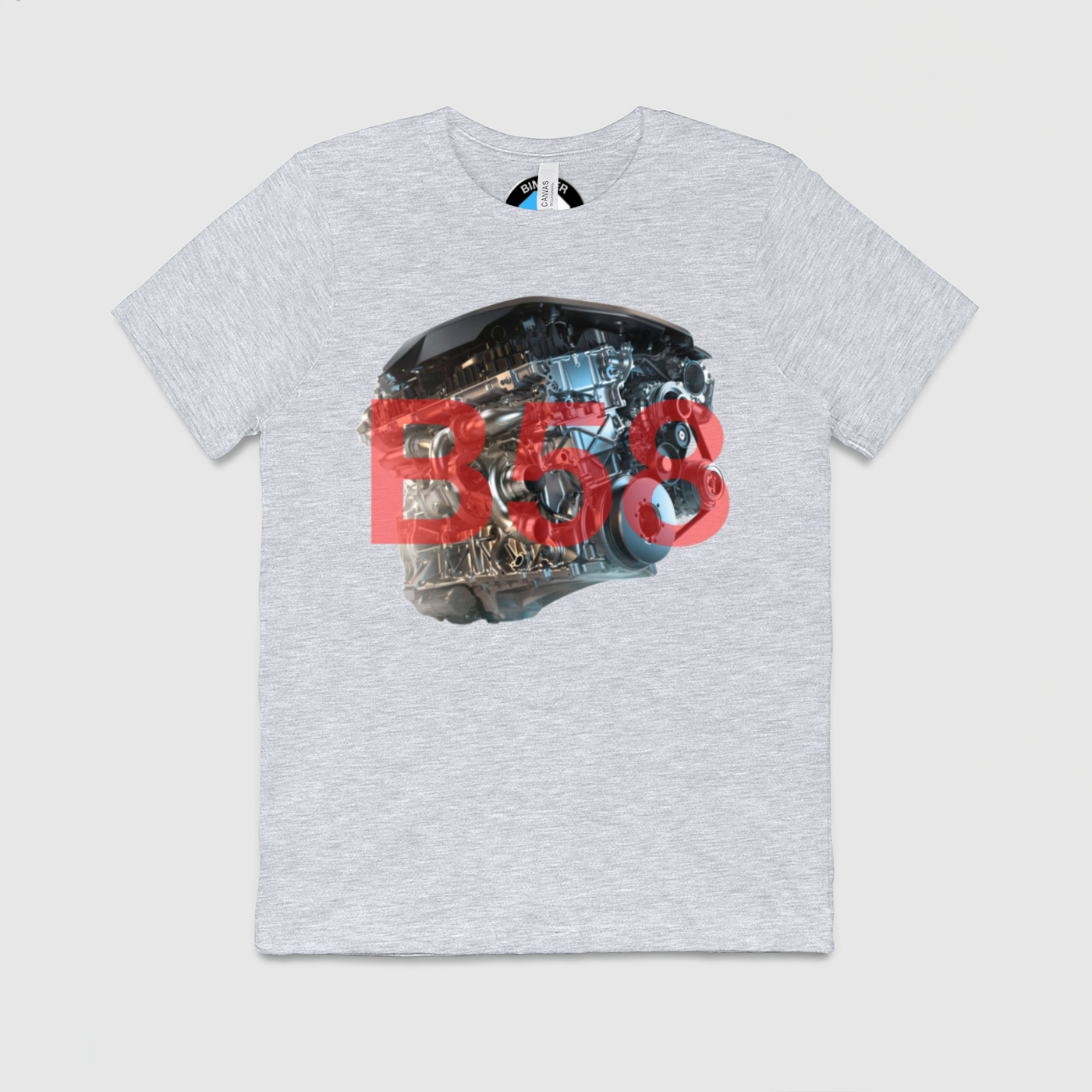 B58 Motor with Text Mens Crew Tee