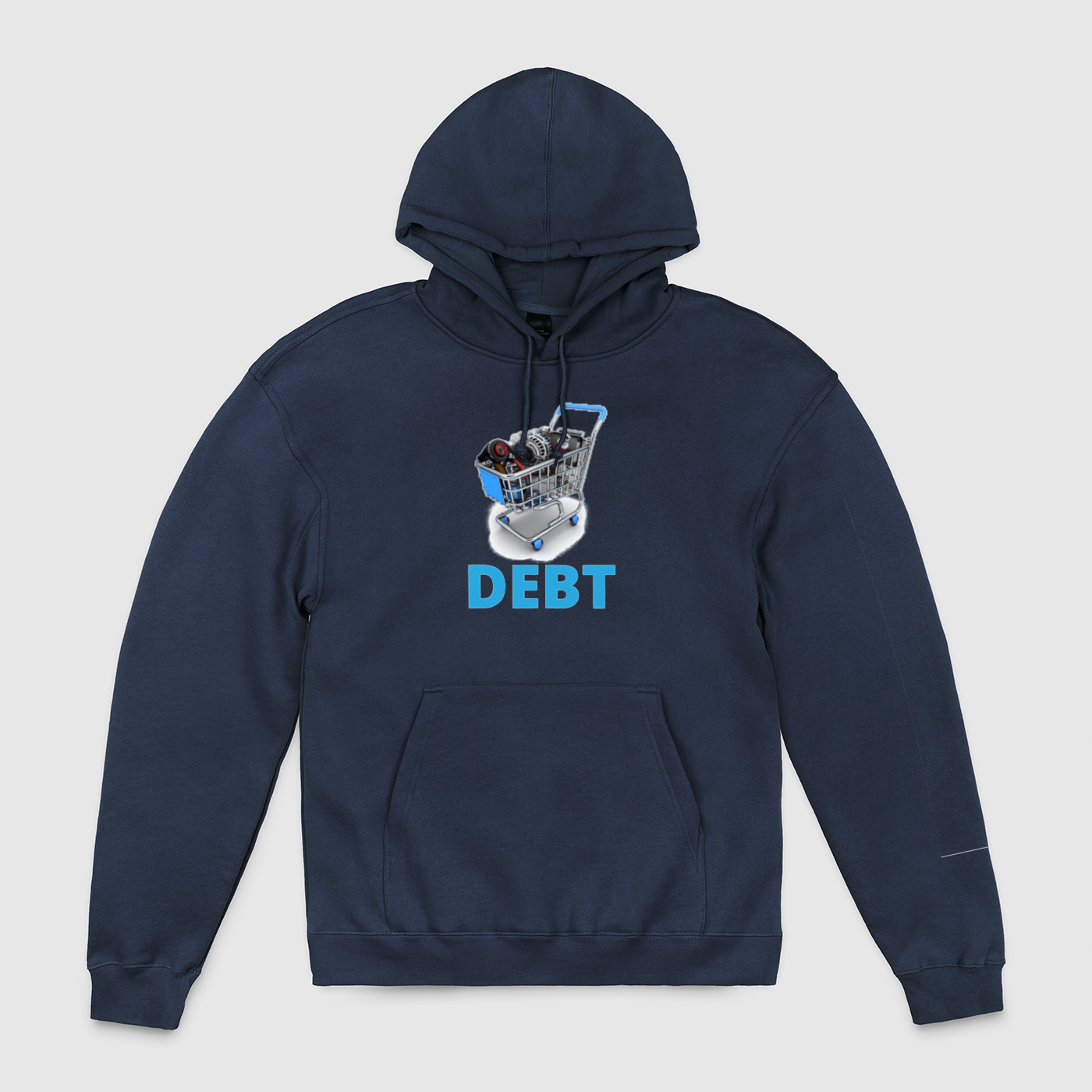 Debt Shopping Cart Unisex Pullover Hoodie