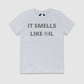 Smells Like Oil Mens Crew Tee