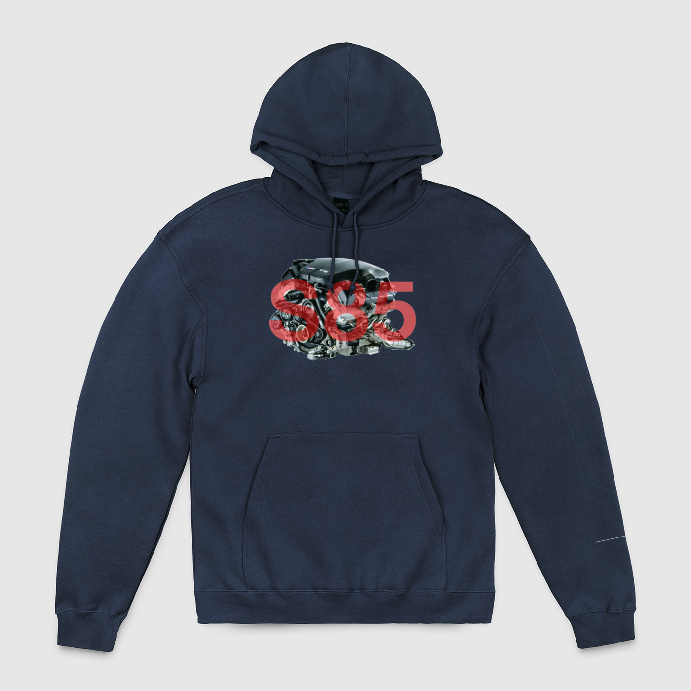 S85 Side Motor with Text Unisex Pullover Hoodie