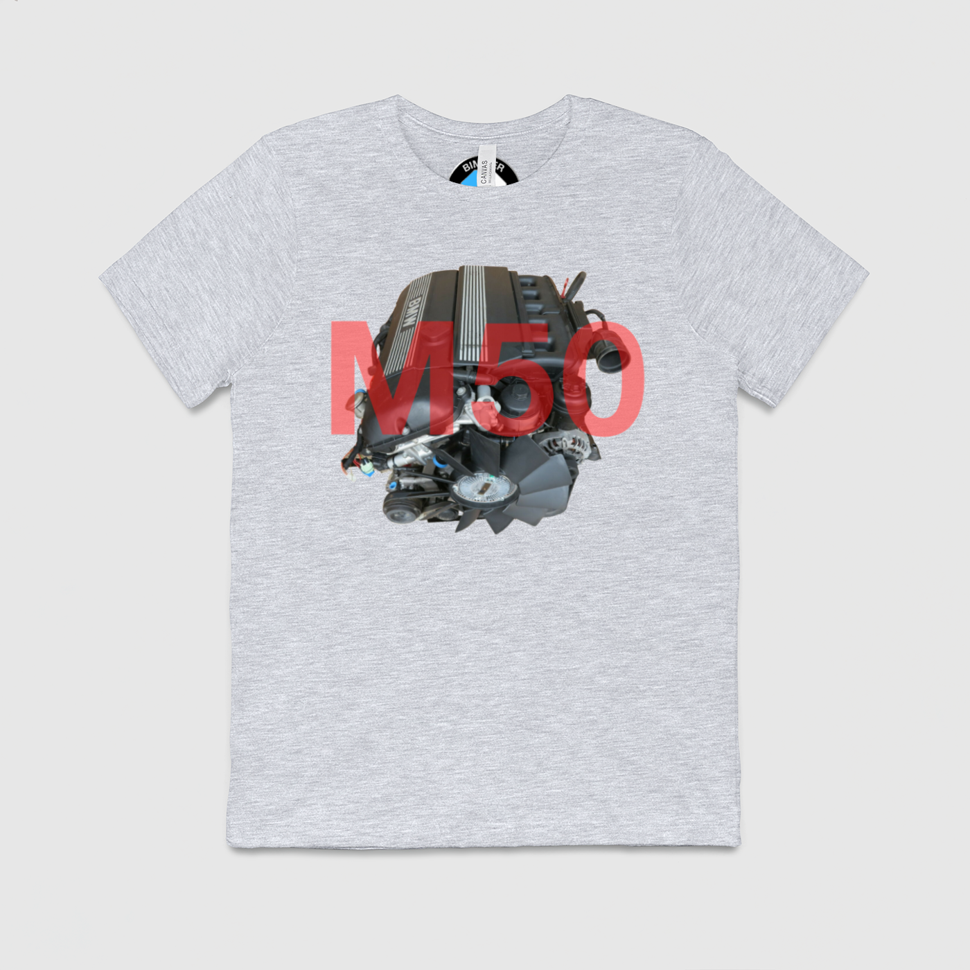 M50 with Text Mens Crew Tee