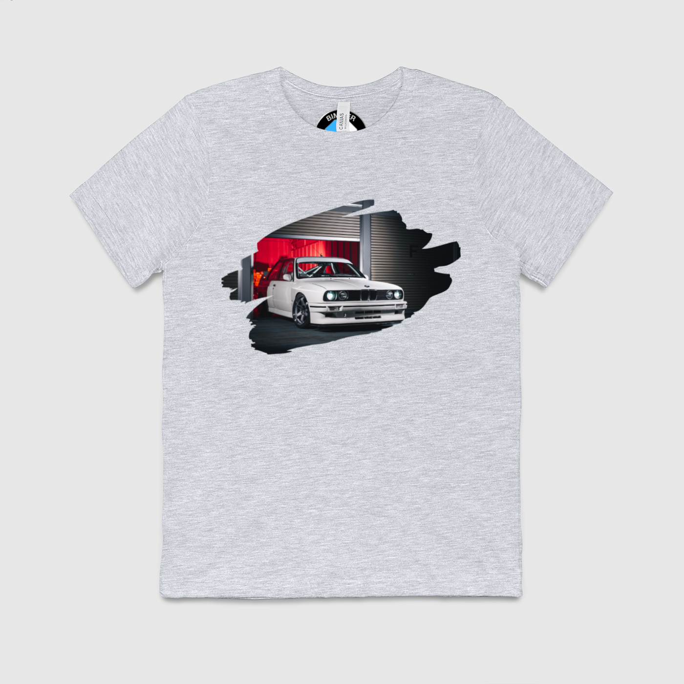 e30 Red Garage Mens Crew Tee