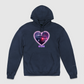 e30 Love Heart Purple Glow Unisex Pullover Hoodie