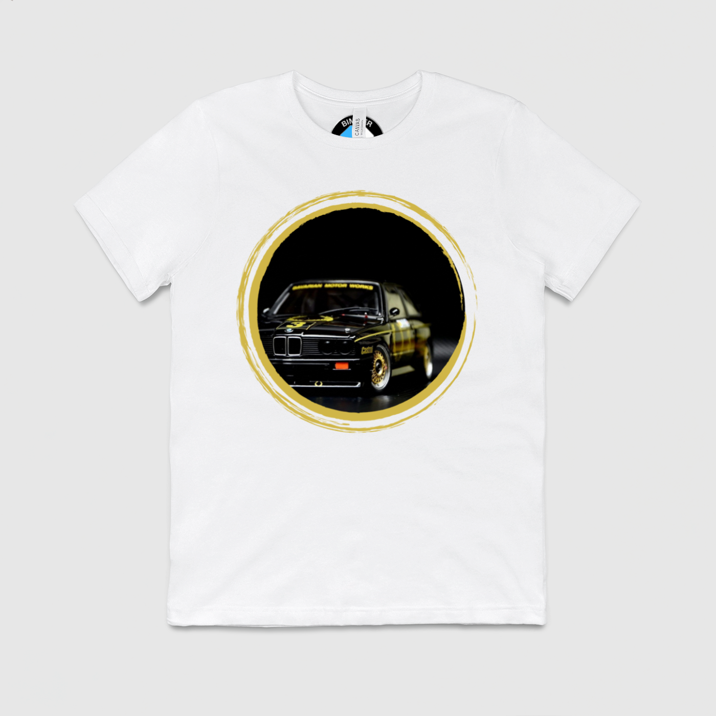 e30 Bavarian Yellow Circle Mens Crew Tee