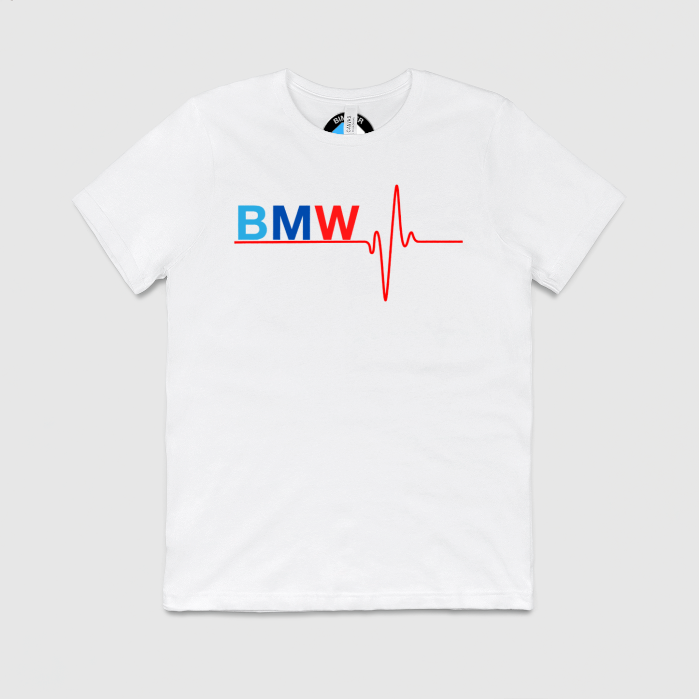 BMW M Colors Heart Beat Mens Crew Tee