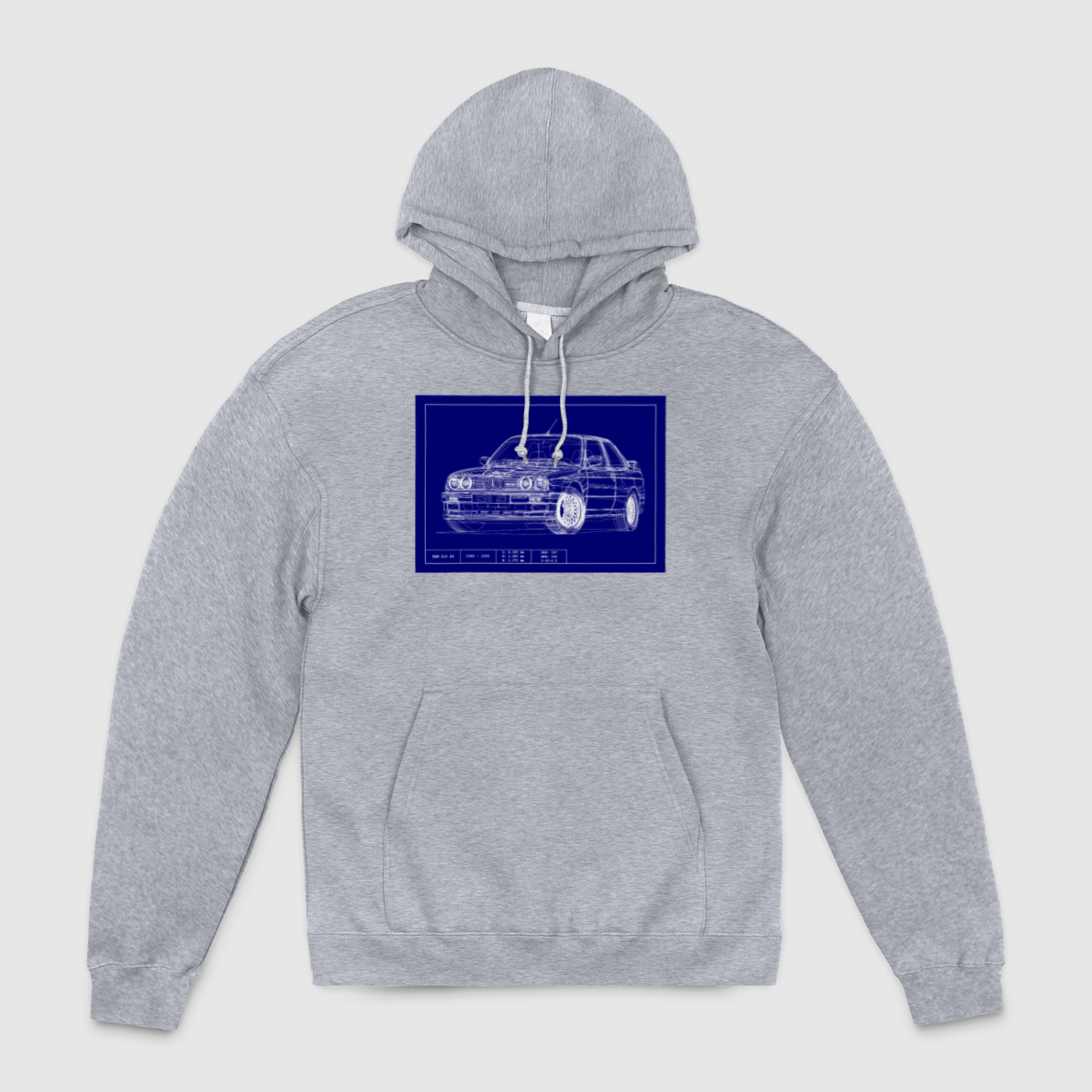 e30 M3 Blueprint Unisex Pullover Hoodie