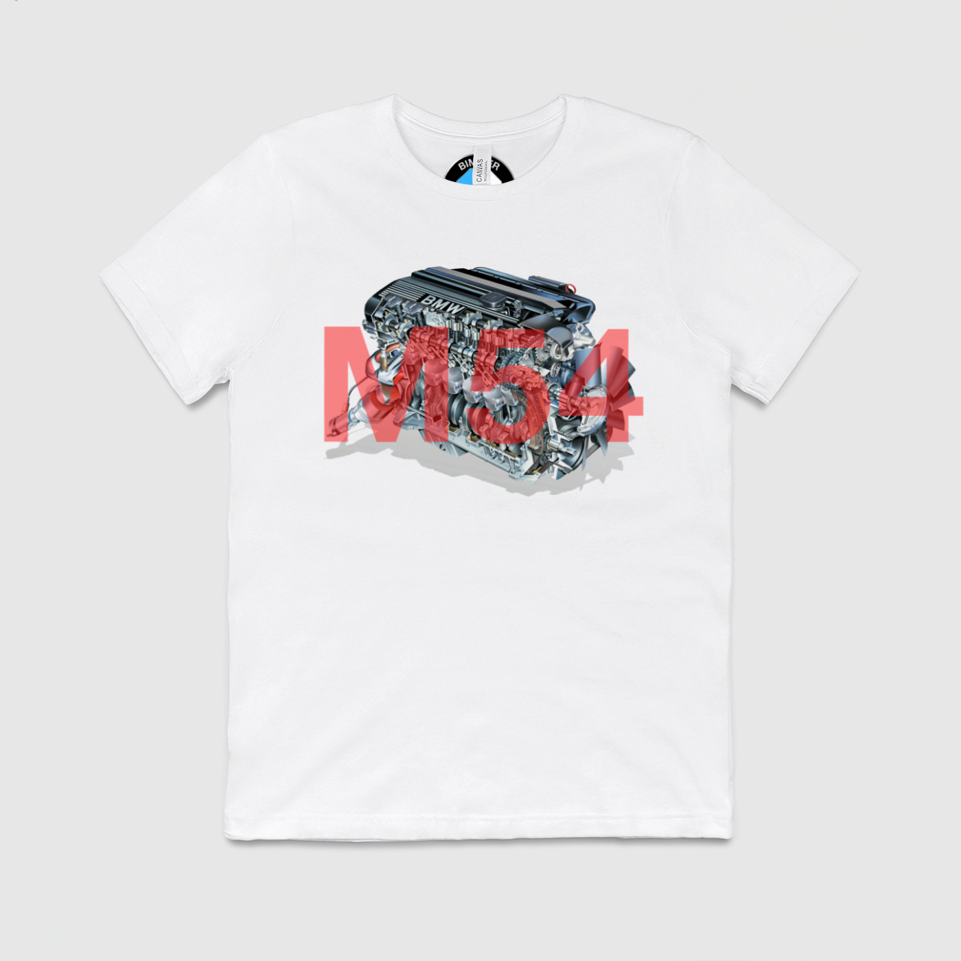 M54 with Text Mens Crew Tee