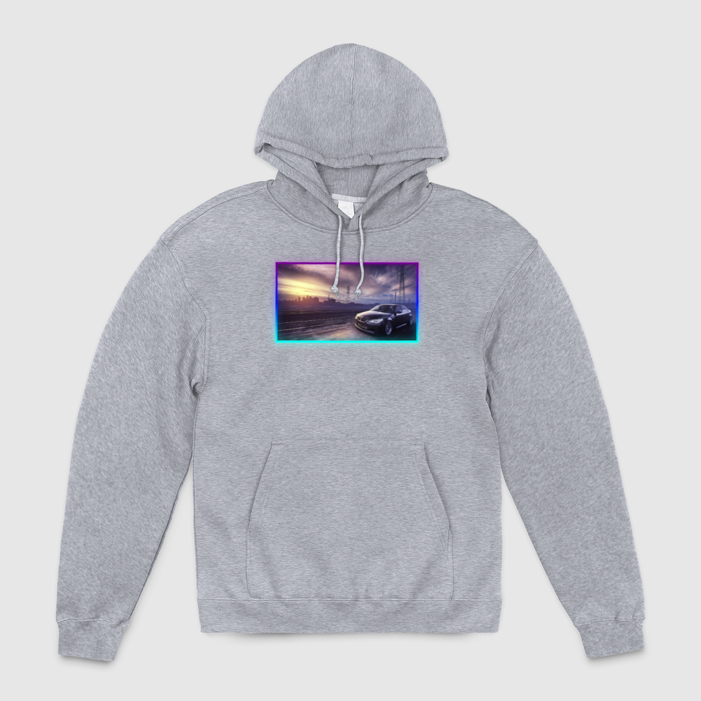 e60 City Train Glow Unisex Pullover Hoodie