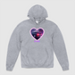 e30 Love Heart Purple Glow Unisex Pullover Hoodie