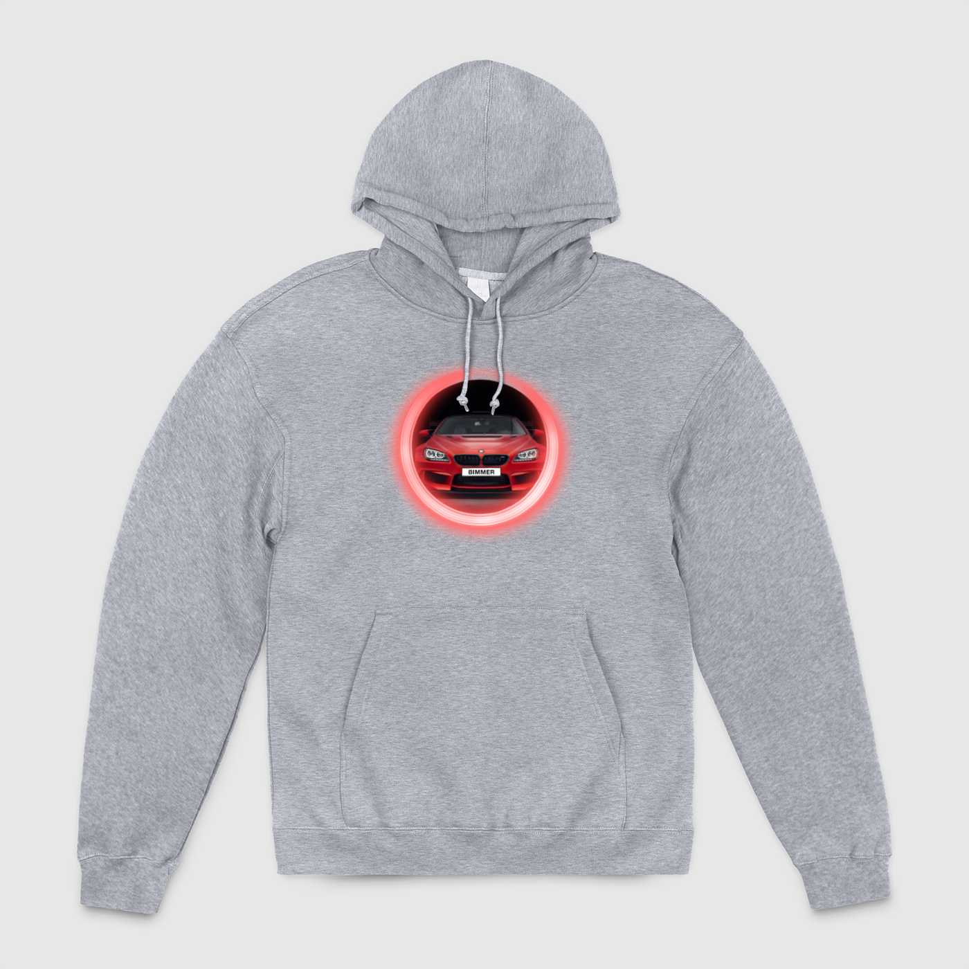 M6 Red Glow Circle Unisex Pullover Hoodie