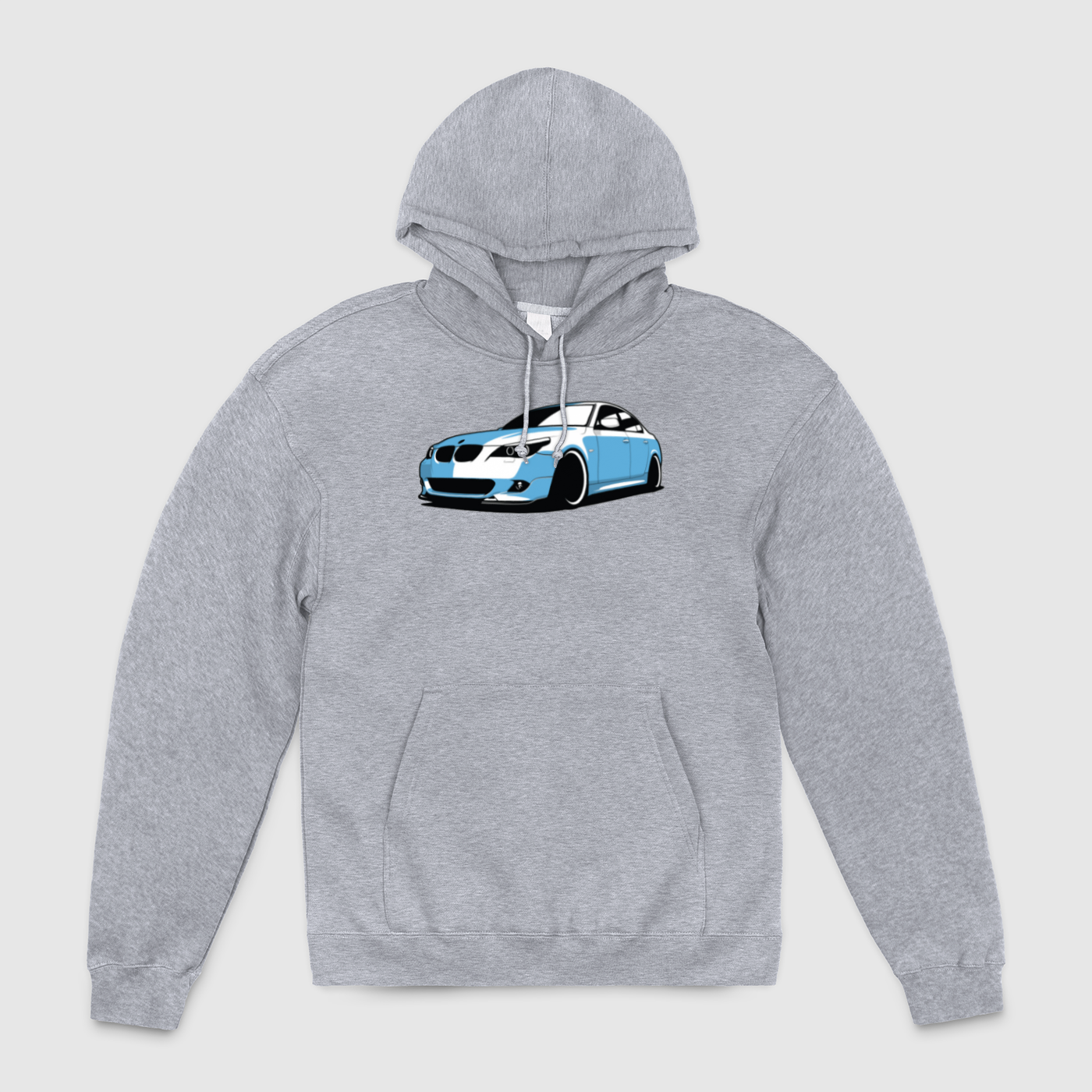 e60 Sky Blue White Unisex Pullover Hoodie