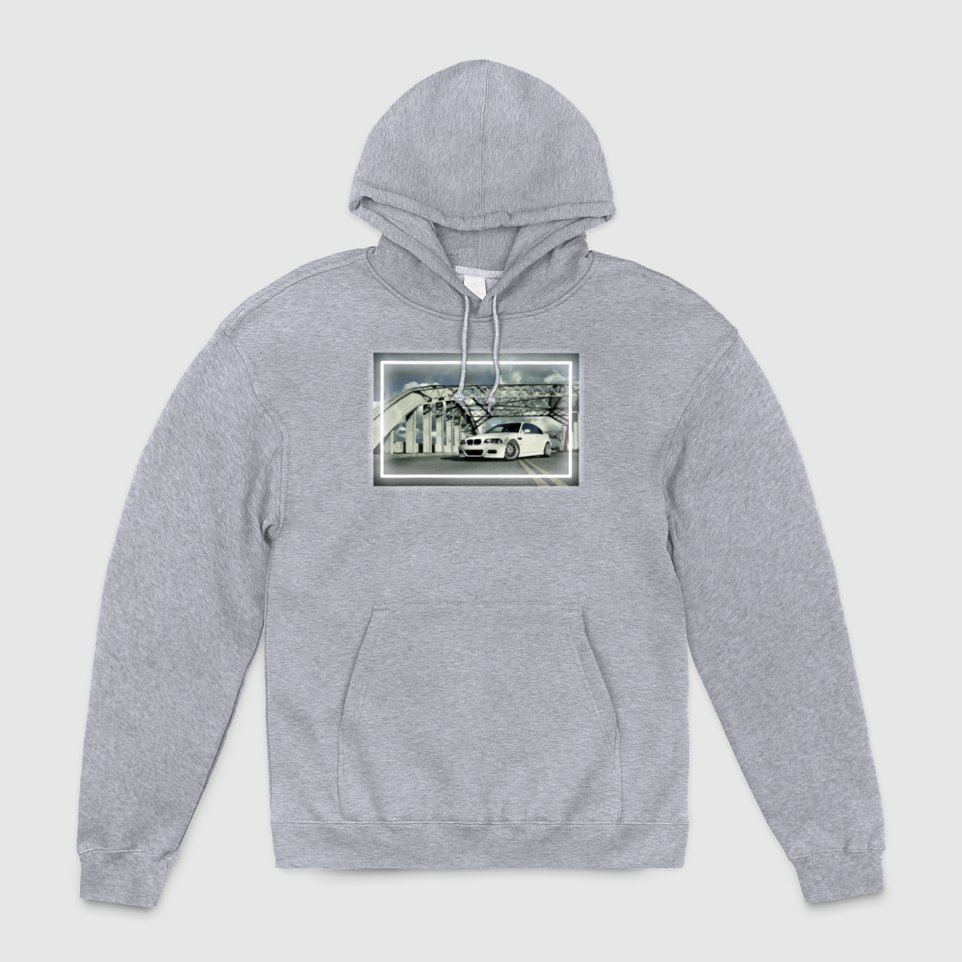 e46 White Bridge Unisex Pullover Hoodie