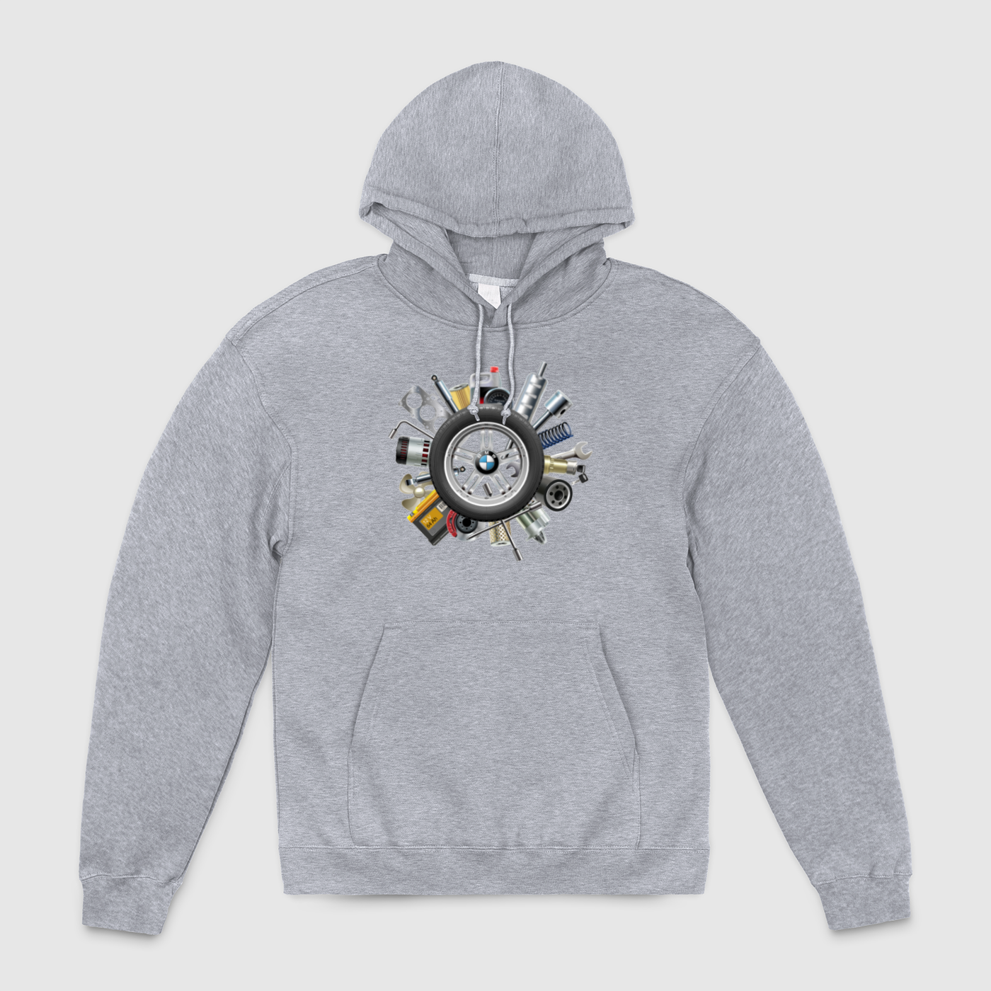 BMW Wheel of Parts Unisex Pullover Hoodie