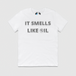 Smells Like Oil Mens Crew Tee