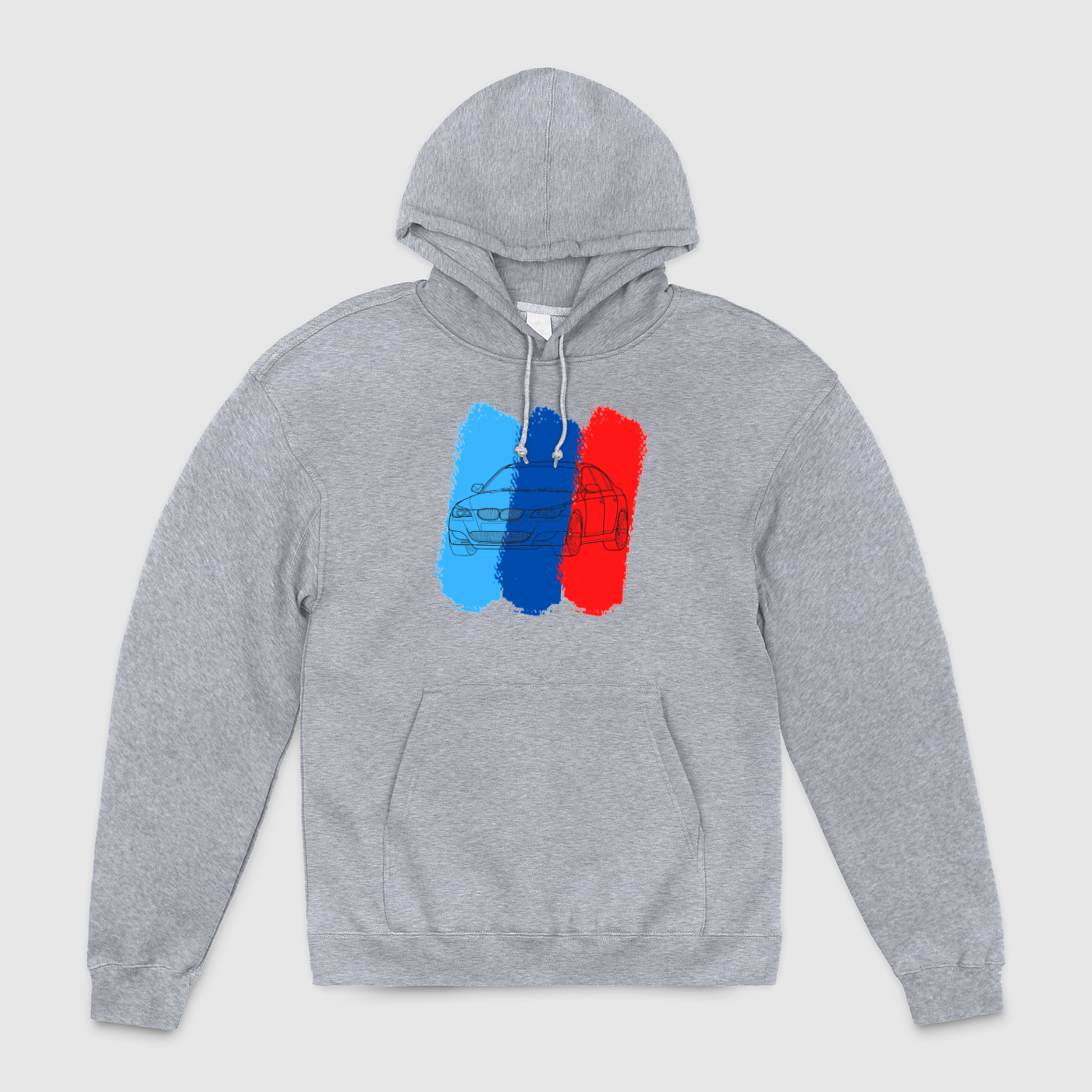 e60 Outline M Stripes Unisex Pullover Hoodie