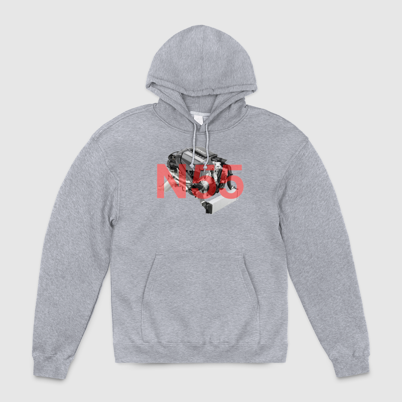 N55 with Text Unisex Pullover Hoodie