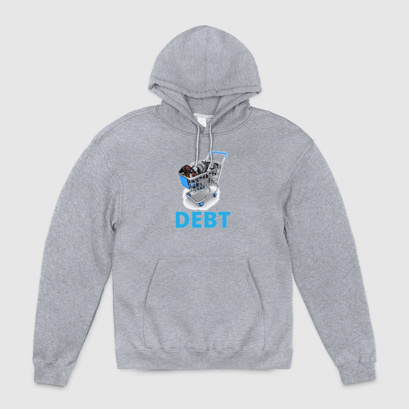 Debt Shopping Cart Unisex Pullover Hoodie