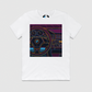 e34 Colorful Cabin Outline Mens Crew Tee