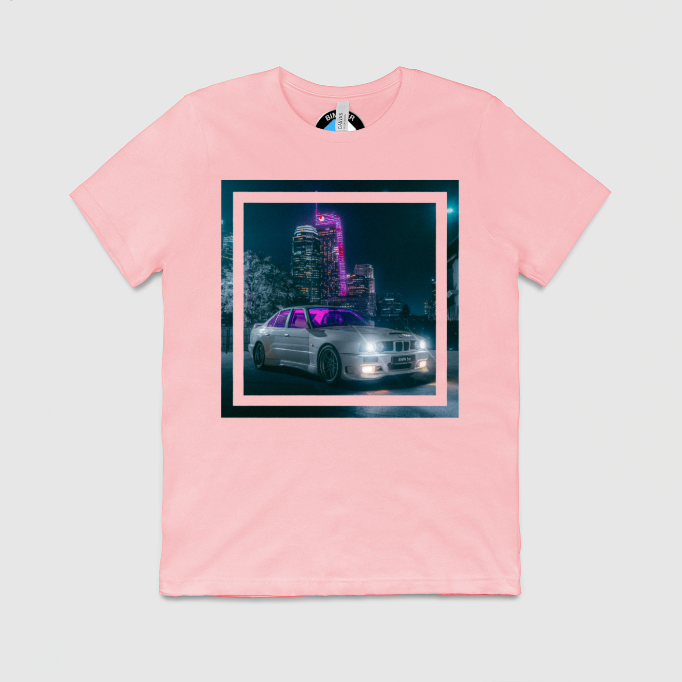 e34 City Pruple Glow Mens Crew Tee