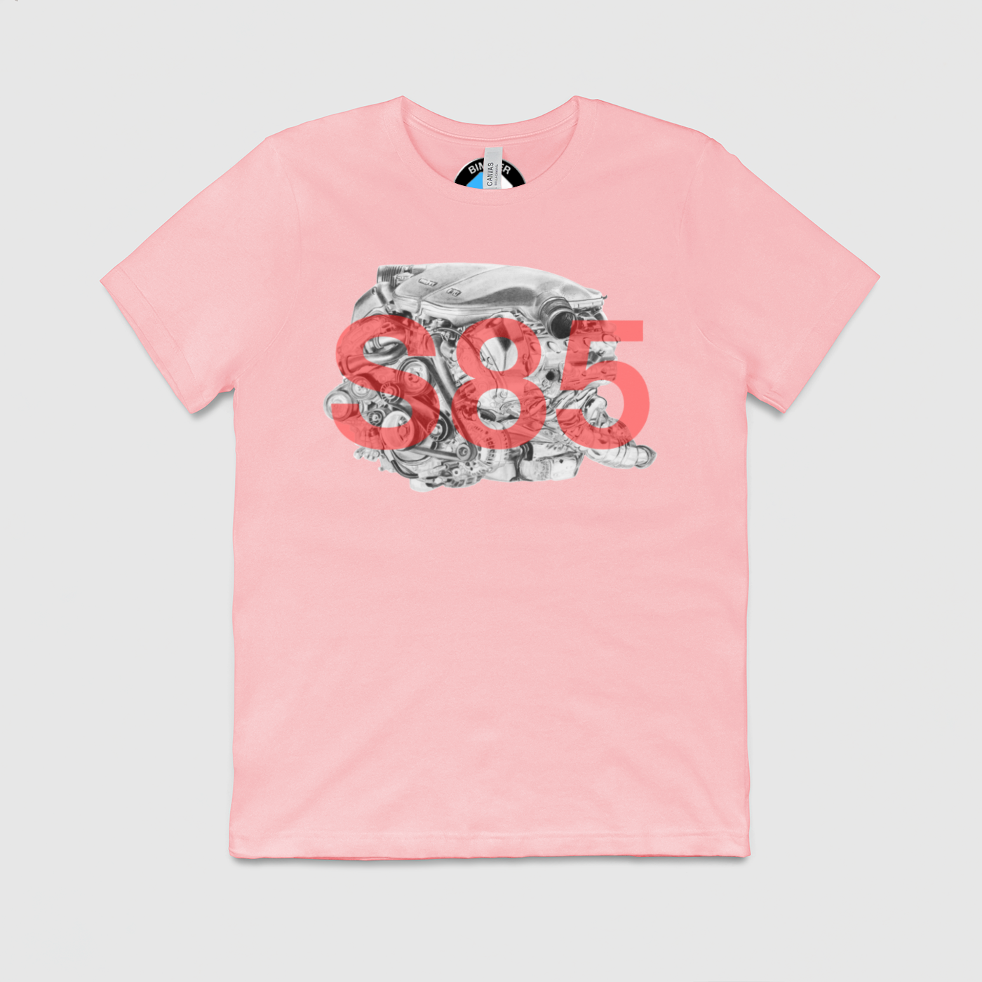 S85 Drawing with Text Mens Crew Tee