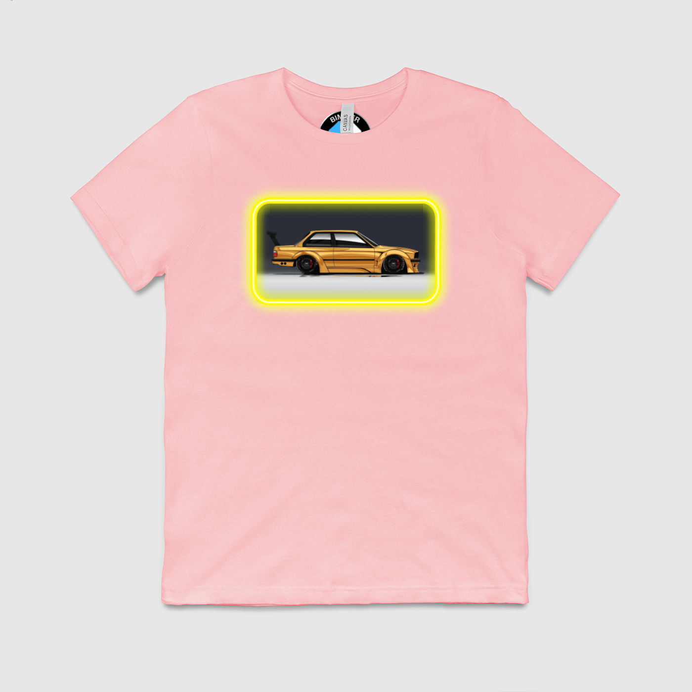 e30 Gold Glow Side View Mens Crew Tee