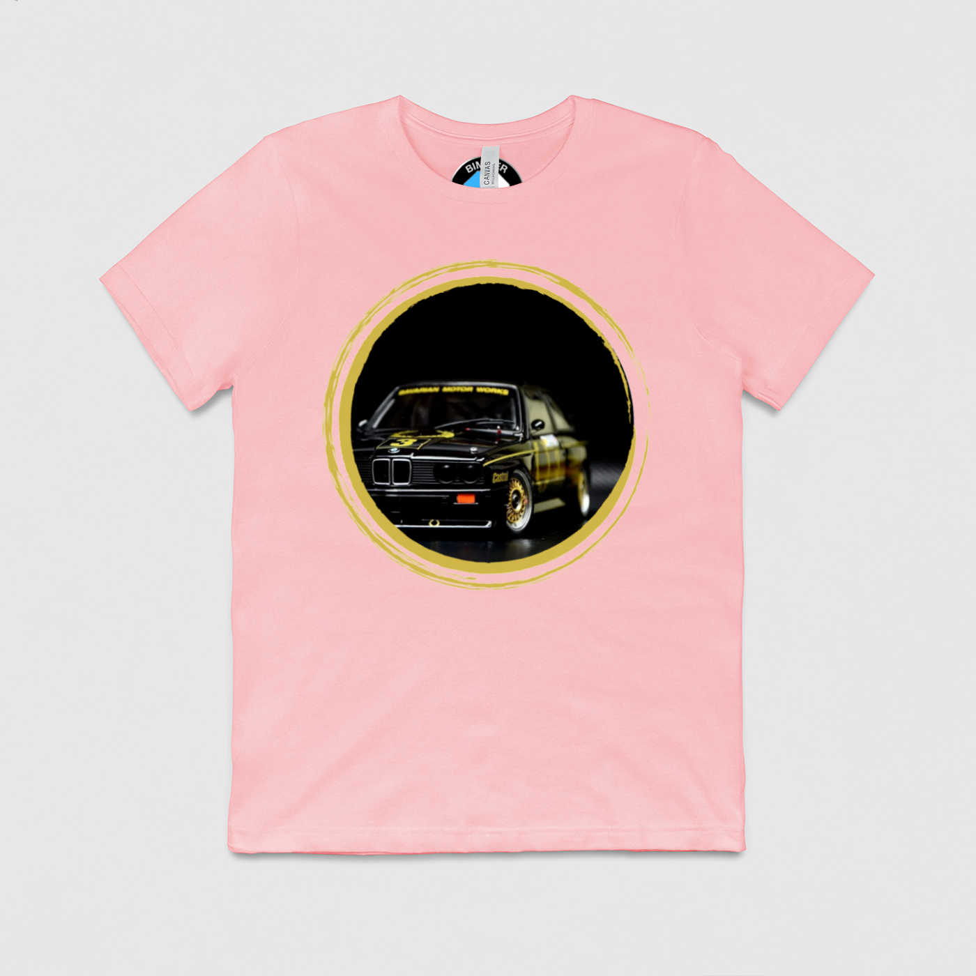 e30 Bavarian Yellow Circle Mens Crew Tee