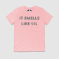 Smells Like Oil Mens Crew Tee