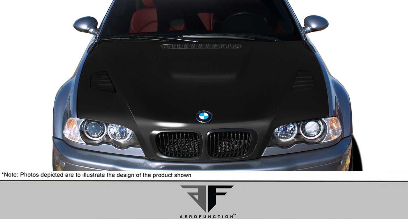 E46 Carbon Fiber AF2 Hood - 2DR