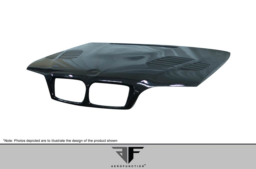 E46 Carbon Fiber AF2 GTR Hood - 4DR